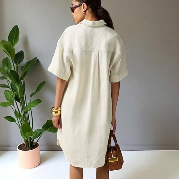 J. Crew Utility shirtdress in linen Size XS - Picture 3 of 9